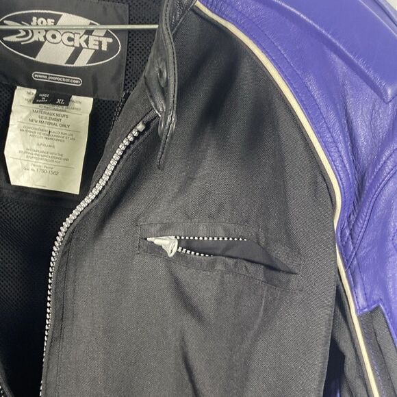 Joe Rocket Ballistic Series Live The Outer Limit Blue Black Jacket Unisex Sz XL - Picture 11 of 16